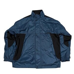 Callaway Pro Series Jacket Men 2XL Blue Lightweight Full Zip Waterproof Pockets‎